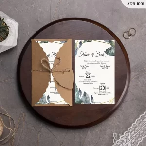BURGU KRAFT ZARFLI DAVETİYELER ADB - 1001