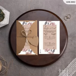 BURGU KRAFT ZARFLI DAVETİYELER ADB - 1002