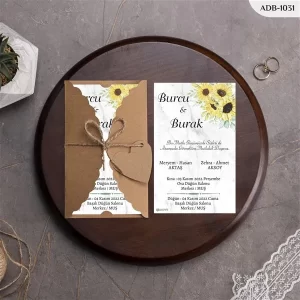 BURGU KRAFT ZARFLI DAVETİYELER ADB - 1031
