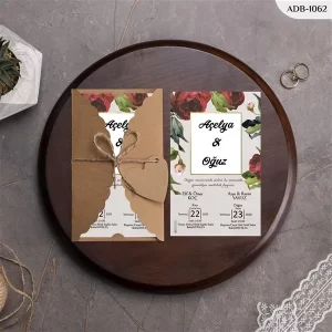 BURGU KRAFT ZARFLI DAVETİYELER ADB - 1062