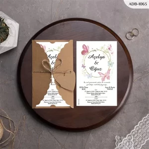 BURGU KRAFT ZARFLI DAVETİYELER ADB - 1063