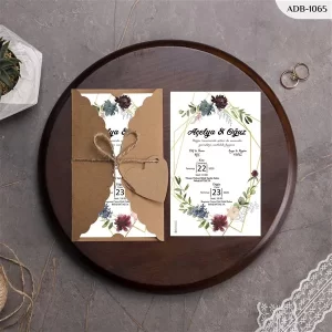 BURGU KRAFT ZARFLI DAVETİYELER ADB - 1065