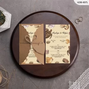 BURGU KRAFT ZARFLI DAVETİYELER ADB - 1075