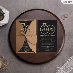 BURGU KRAFT ZARFLI DAVETİYELER ADB - 1077