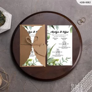 BURGU KRAFT ZARFLI DAVETİYELER ADB - 1082