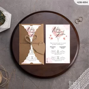 BURGU KRAFT ZARFLI DAVETİYELER ADB - 1094