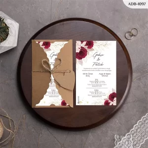 BURGU KRAFT ZARFLI DAVETİYELER ADB - 1097