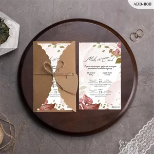 BURGU KRAFT ZARFLI DAVETİYELER ADB - 1100
