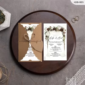 BURGU KRAFT ZARFLI DAVETİYELER ADB - 1103
