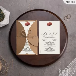 BURGU KRAFT ZARFLI DAVETİYELER ADB - 1104