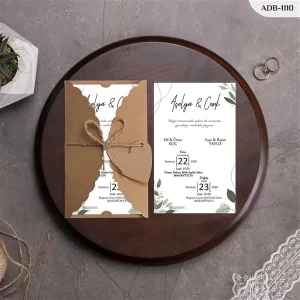 BURGU KRAFT ZARFLI DAVETİYELER ADB - 1110