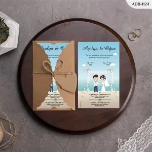 BURGU KRAFT ZARFLI DAVETİYELER ADB - 1124