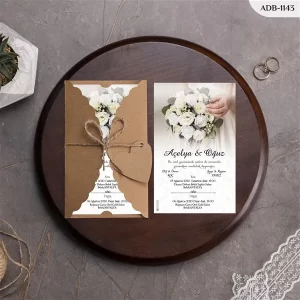 BURGU KRAFT ZARFLI DAVETİYELER ADB - 1143