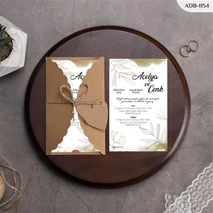 BURGU KRAFT ZARFLI DAVETİYELER ADB - 1154