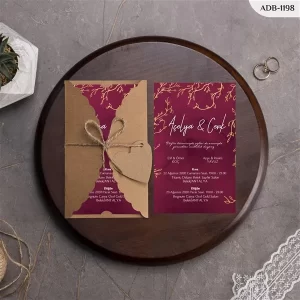 BURGU KRAFT ZARFLI DAVETİYELER ADB - 1198
