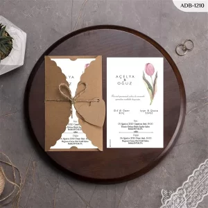 BURGU KRAFT ZARFLI DAVETİYELER ADB - 1210