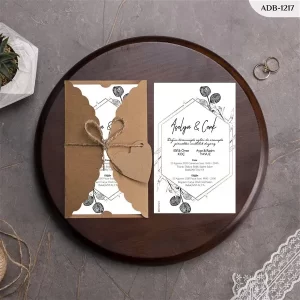 BURGU KRAFT ZARFLI DAVETİYELER ADB - 1217