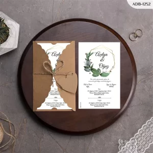 BURGU KRAFT ZARFLI DAVETİYELER ADB - 1252