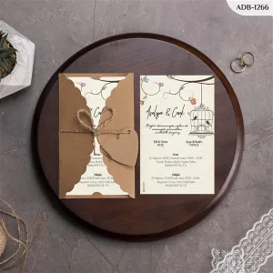 BURGU KRAFT ZARFLI DAVETİYELER ADB - 1266