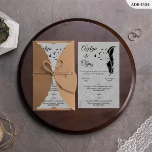 BURGU KRAFT ZARFLI DAVETİYELER ADB - 1304