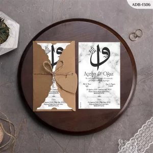 BURGU KRAFT ZARFLI DAVETİYELER ADB - 1306
