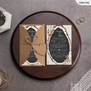 BURGU KRAFT ZARFLI DAVETİYELER ADB - 1316