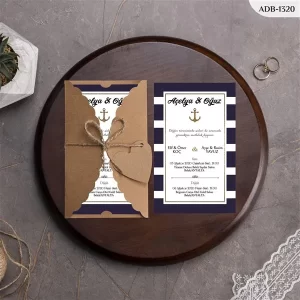 BURGU KRAFT ZARFLI DAVETİYELER ADB - 1320