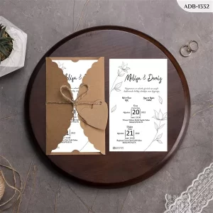 BURGU KRAFT ZARFLI DAVETİYELER ADB - 1332