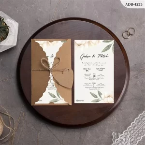 BURGU KRAFT ZARFLI DAVETİYELER ADB - 1333