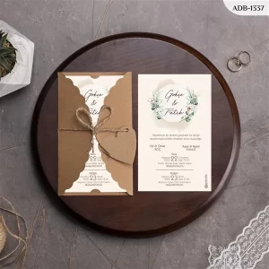 BURGU KRAFT ZARFLI DAVETİYELER ADB - 1337