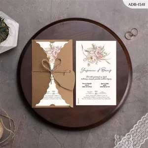 BURGU KRAFT ZARFLI DAVETİYELER ADB - 1341