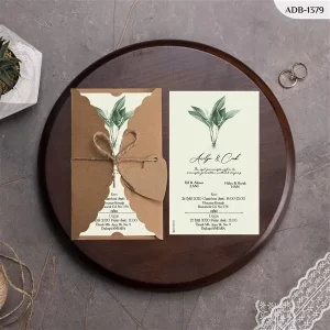 BURGU KRAFT ZARFLI DAVETİYELER ADB - 1379