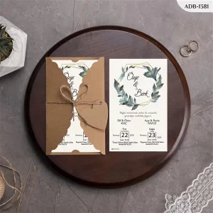 BURGU KRAFT ZARFLI DAVETİYELER ADB - 1381