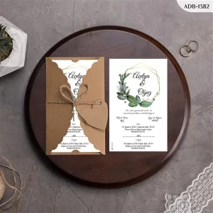 BURGU KRAFT ZARFLI DAVETİYELER ADB - 1382