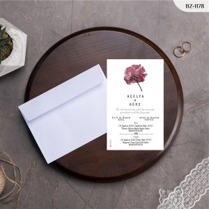 BEYAZ ZARFLI DAVETİYELER BZ - 1178