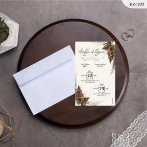 BEYAZ ZARFLI DAVETİYELER BZ - 1222