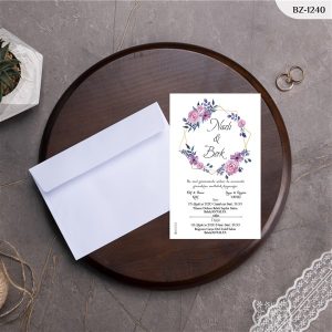 BEYAZ ZARFLI DAVETİYELER BZ - 1240