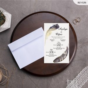 BEYAZ ZARFLI DAVETİYELER BZ - 1326