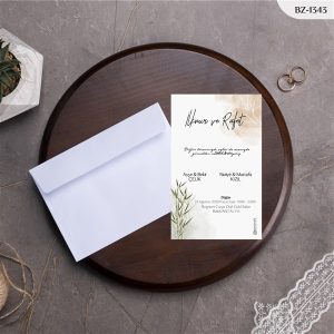 BEYAZ ZARFLI DAVETİYELER BZ - 1343