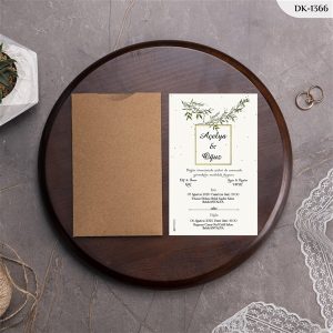 DİK KRAFT ZARFLI DAVETİYELER DK - 1366