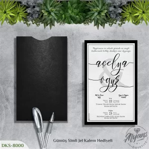 DİK SİYAH ZARFLI DAVETİYELER DKS - 8000